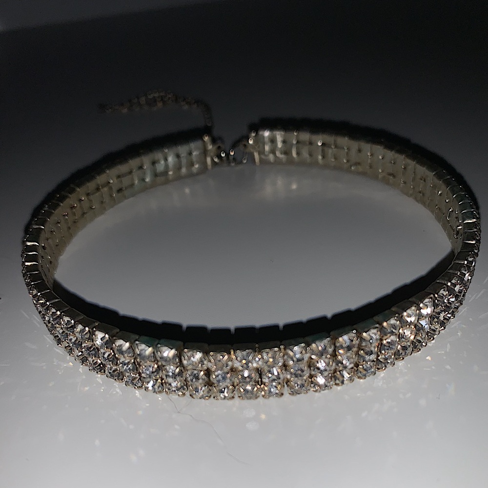 Adjustable Sparkly Choker Necklace